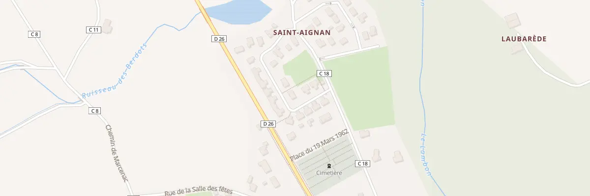 Plan du 5621 Che de Saint-Aignan à Mas-Grenier