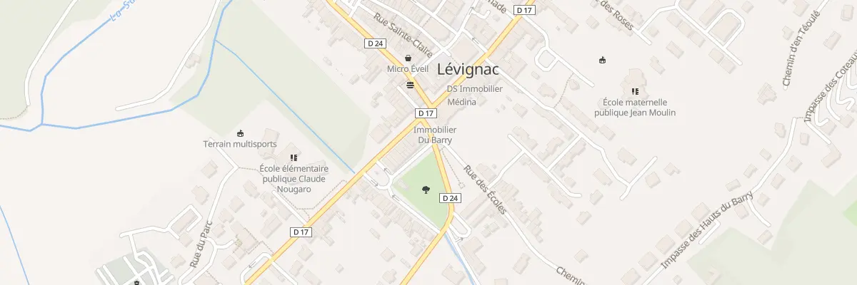 Plan du 22 Av de la République à Lévignac
