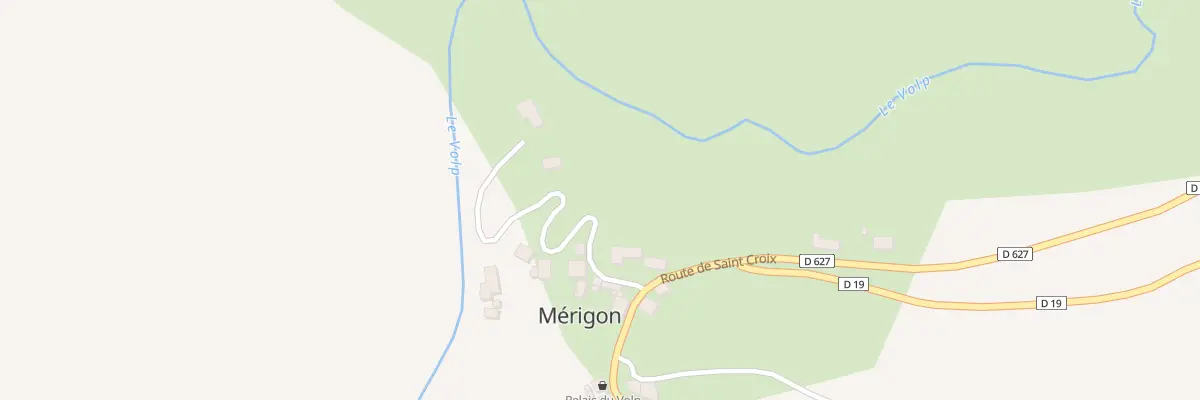 Plan du 59 Le Gamas et La Prado à Mérigon