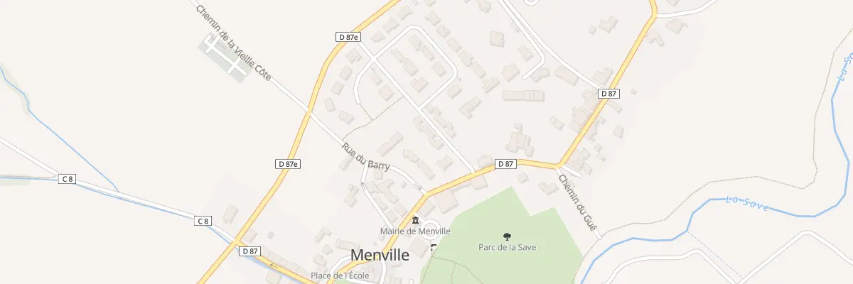 Plan du 3 All des Oiseaux à Menville