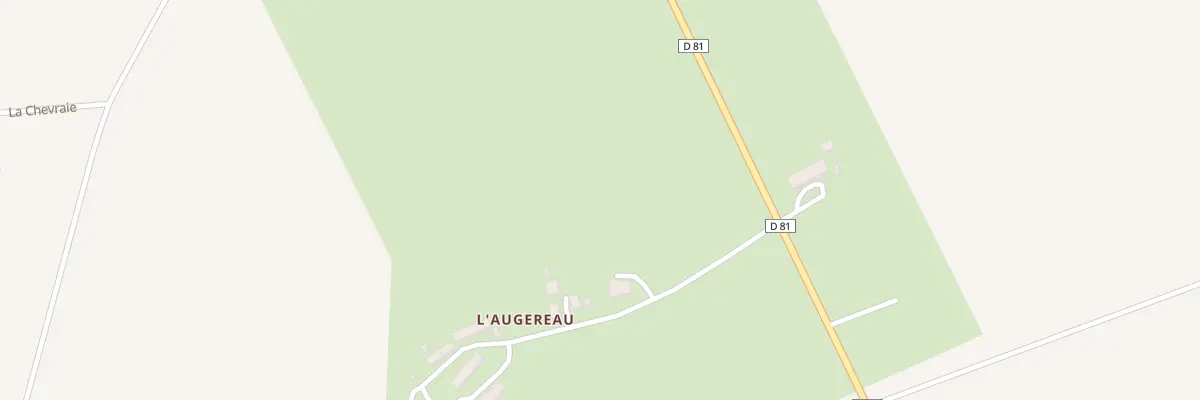 Plan du 1 L’Augereau à Céré-la-Ronde