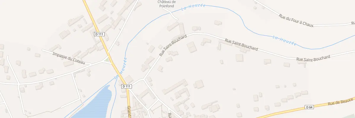 Plan du 5 Rue St Bouchard à Selommes