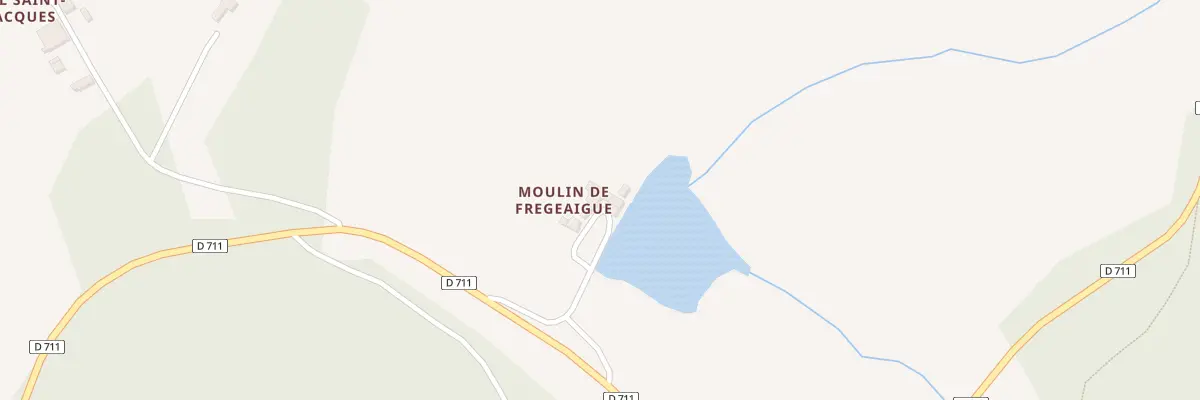 Plan du 5445 Moulin de Fregeaigue à Nantiat