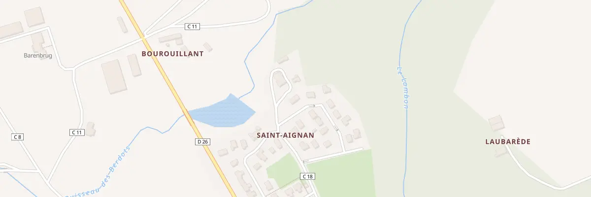 Plan du 9999 Che de Saint-Aignan à Mas-Grenier