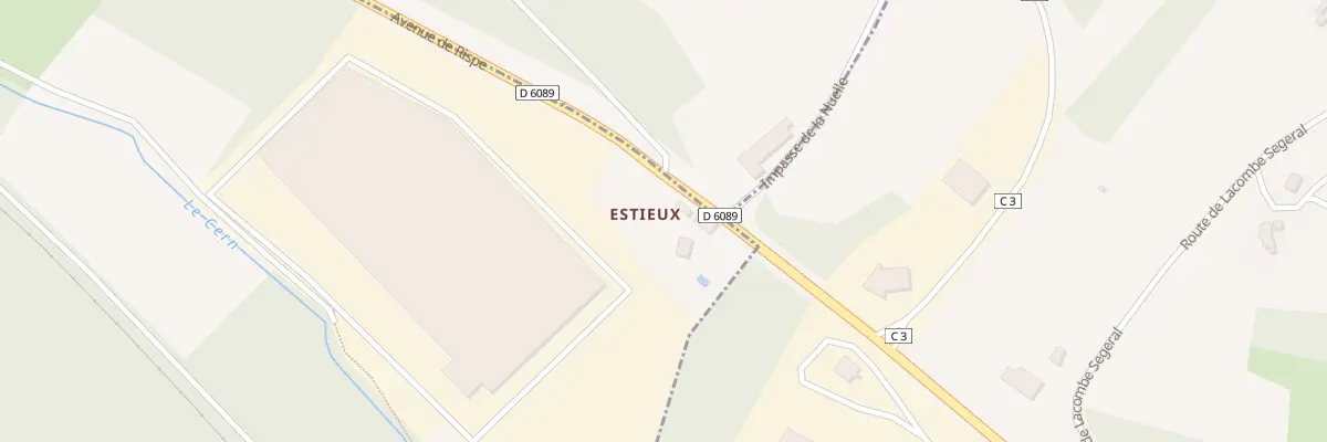 Plan du 2600 Rte d’Estieux à La Bachellerie