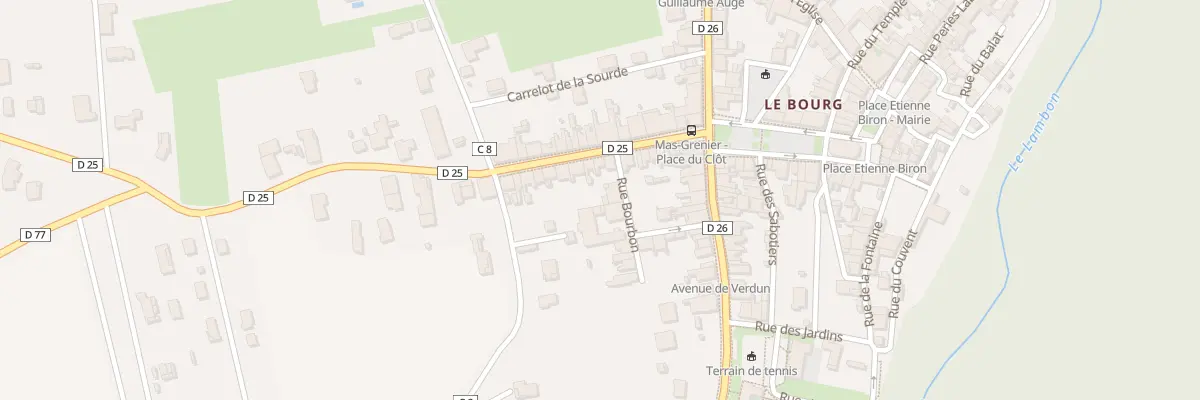 Plan du 11 Rue Bourbon à Mas-Grenier