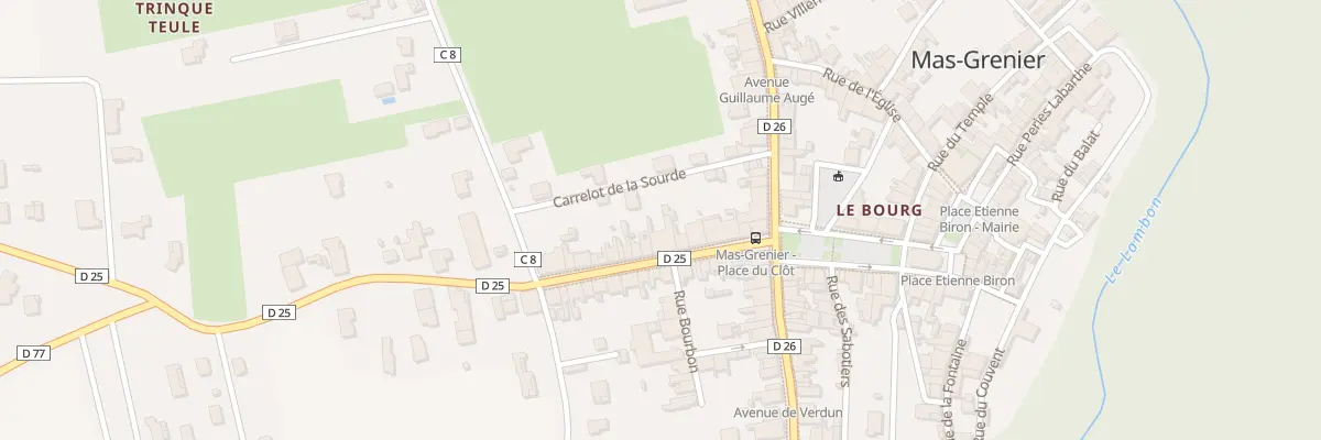 Plan du 10 Rue Croix de Maillet à Mas-Grenier