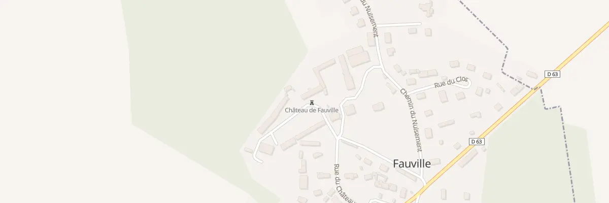 Plan du 7 Rue du Chateau à Fauville