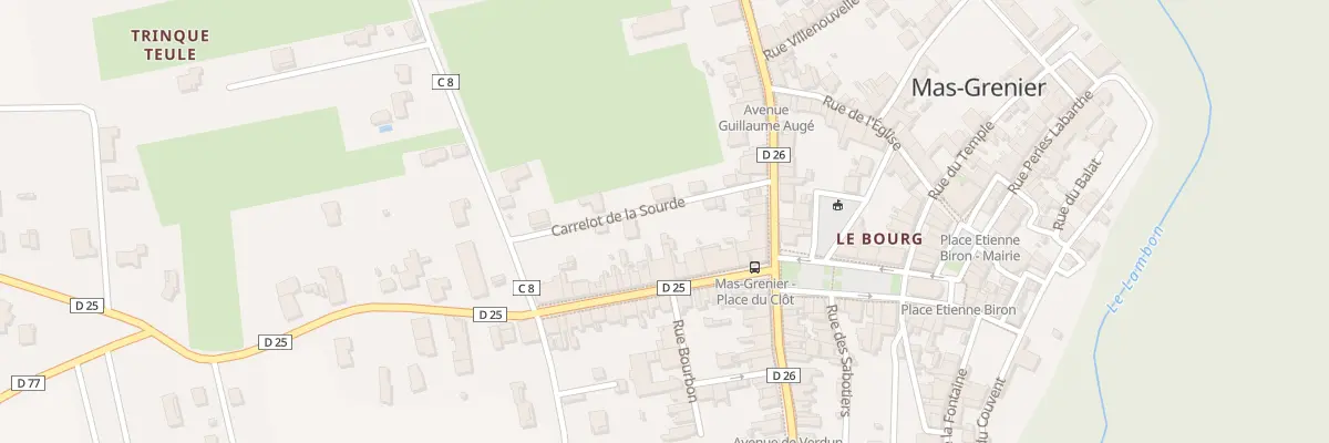 Plan du 8 Rue Croix de Maillet à Mas-Grenier