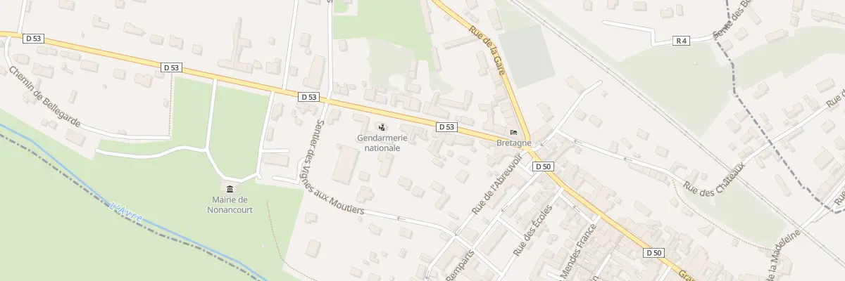 Plan du 11 Rue Hippolyte Lozier à Nonancourt