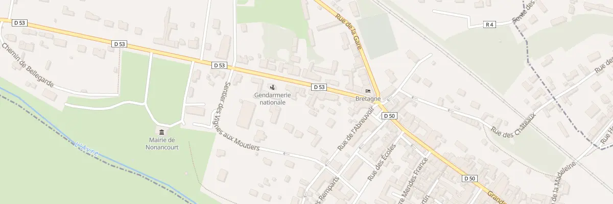 Plan du 9 Rue Hippolyte Lozier à Nonancourt
