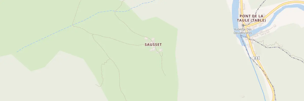 Plan du 384 Sausset à Seix