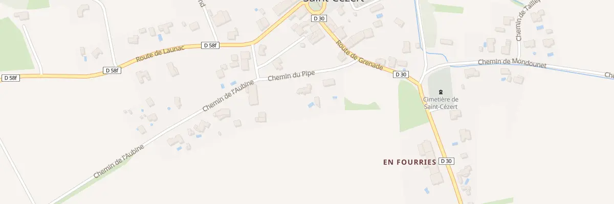Plan du 91 Che du Pipé à Saint-Cézert
