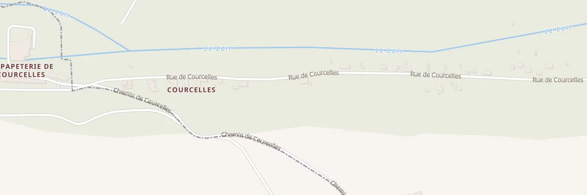 Plan du 29 Rte de Courcelles à Fréteval