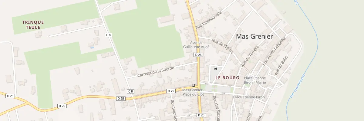 Plan du 11 Av Guillaume Auge à Mas-Grenier