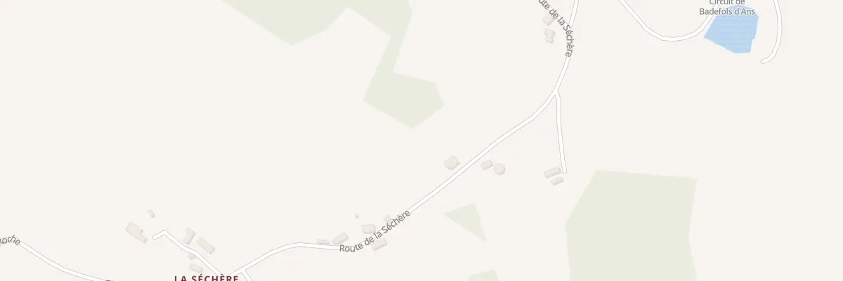 Plan du 2358 Rte de la Séchère à Badefols-d’Ans