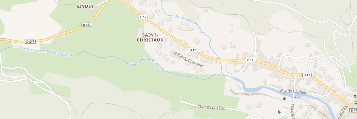 Plan du 12 Le Pre du Chevalier à Seix