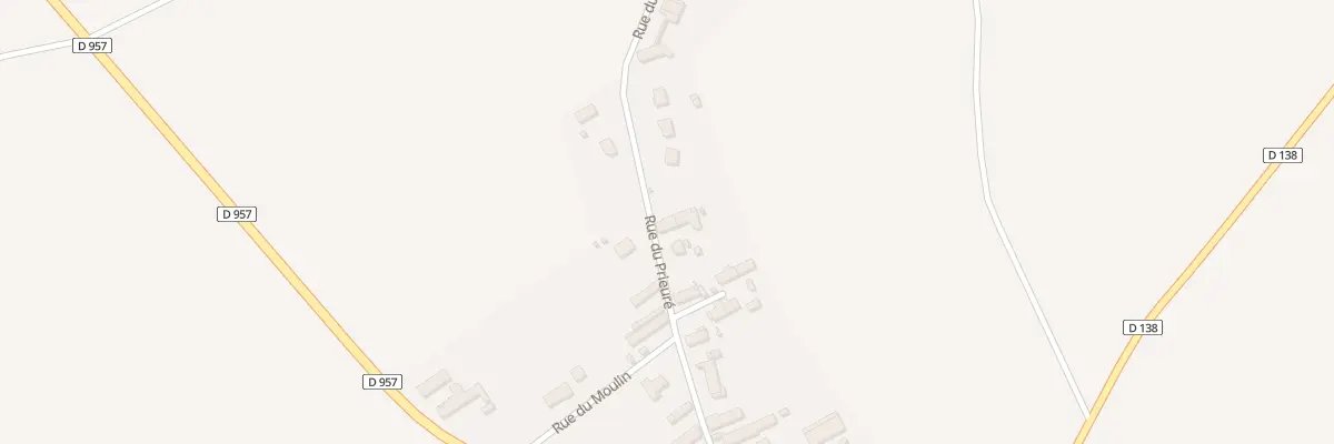 Plan du 14 Rue du Prieuré à Villefrancœur