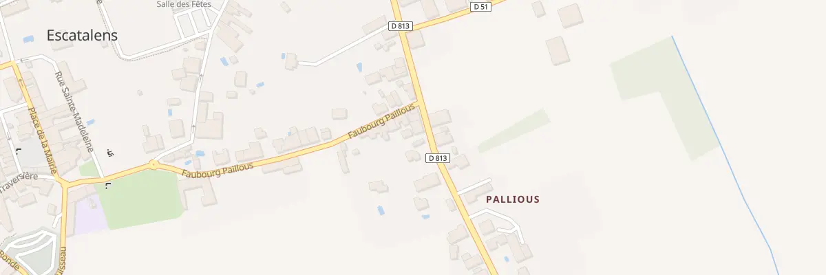 Plan du 955 Rte de Toulouse à Escatalens