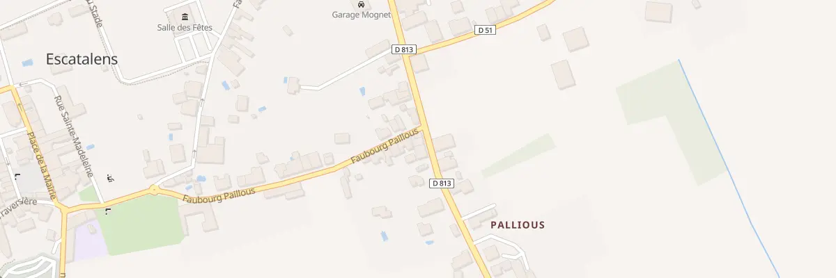 Plan du 22 Rue Faubourg Paillous à Escatalens