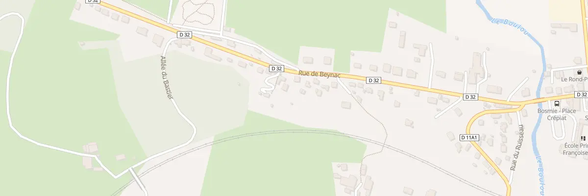 Plan du 33 Rue de Beynac à Bosmie-l’Aiguille