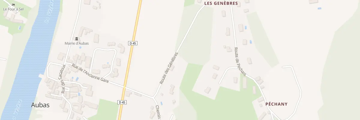 Plan du 182 Rte des Génébres à Aubas