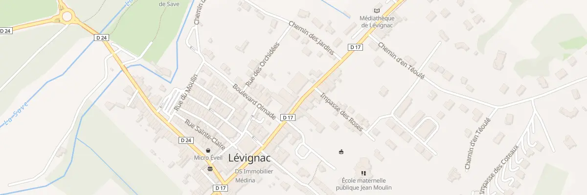 Plan du 33 Av de la République à Lévignac
