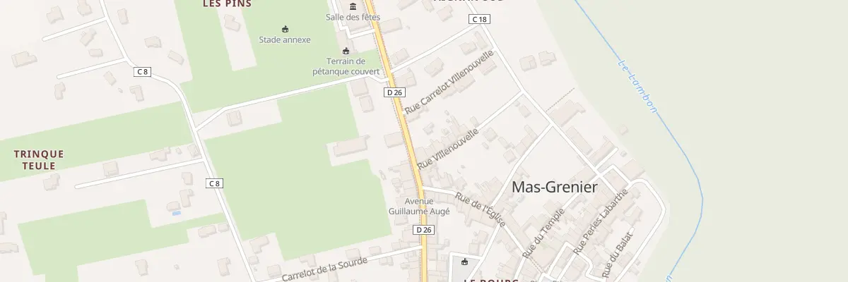 Plan du 16 Rue Villenouvelle à Mas-Grenier