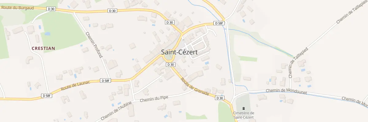 Plan du 138 Pl du Village à Saint-Cézert