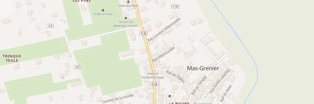 Plan du 14 Rue Villenouvelle à Mas-Grenier