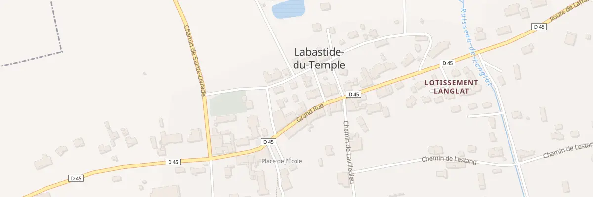 Plan du 17 Grand Rue à Labastide-du-Temple