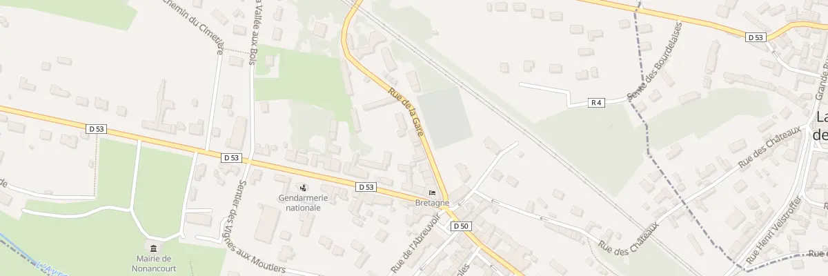 Plan du 11 Rue de la Gare à Nonancourt