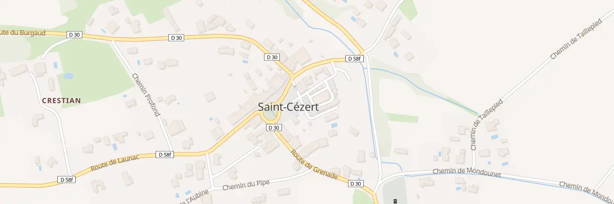 Plan du 1 Rue des Remparts à Saint-Cézert