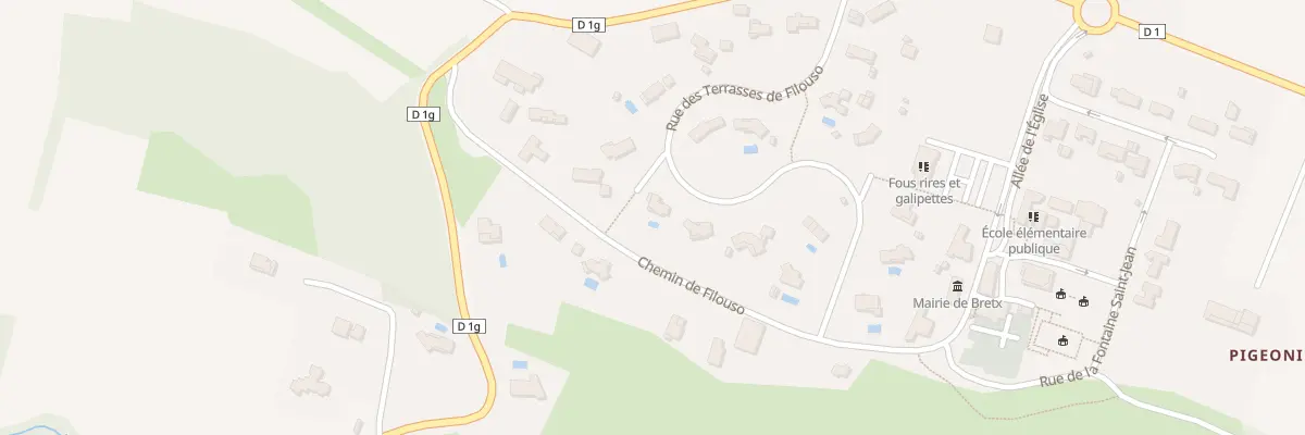 Plan du 13 Rue des Terrasses de Filouso à Bretx