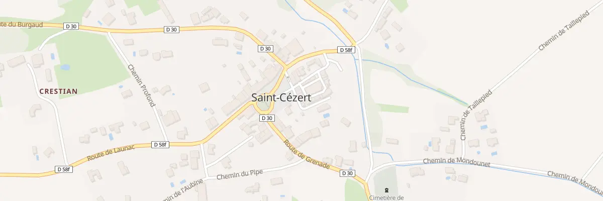 Plan du 21B Rue des Remparts à Saint-Cézert