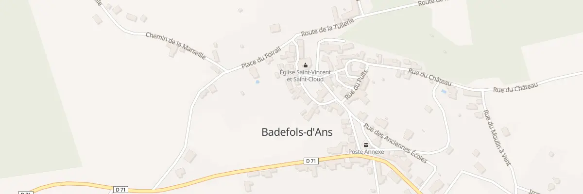 Plan du 15 Rue du 1er Avril 1944 à Badefols-d’Ans