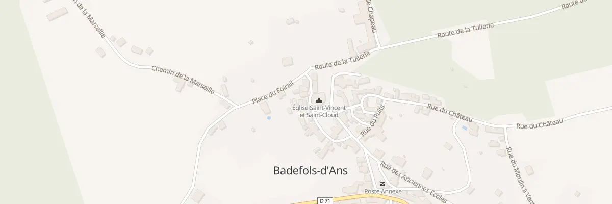 Plan du 23 Rue du 1er Avril 1944 à Badefols-d’Ans