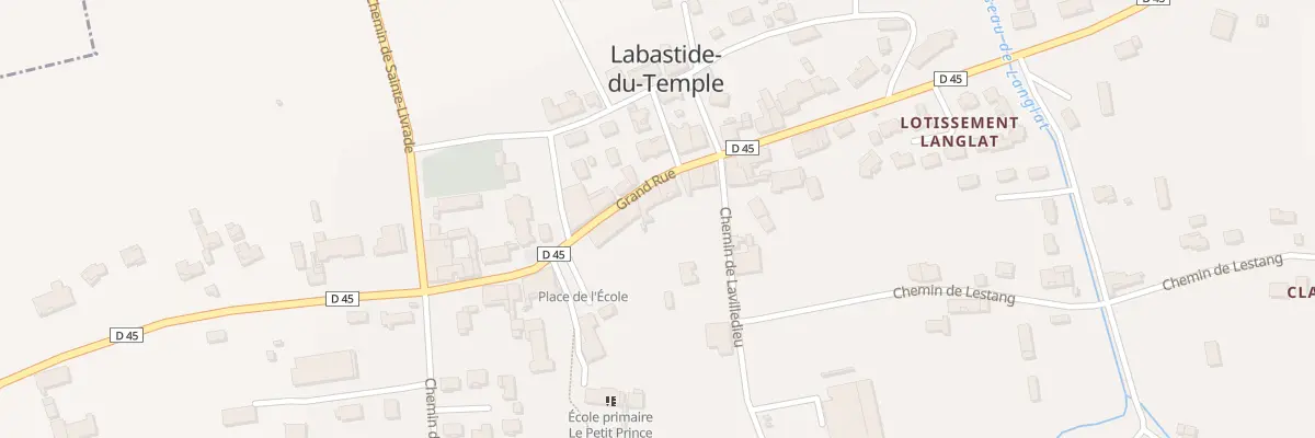 Plan du 14 Rue Grand Rue à Labastide-du-Temple