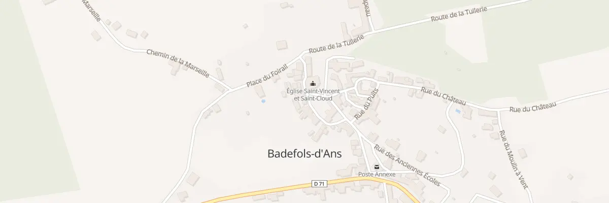 Plan du 17 Rue du 1er Avril 1944 à Badefols-d’Ans