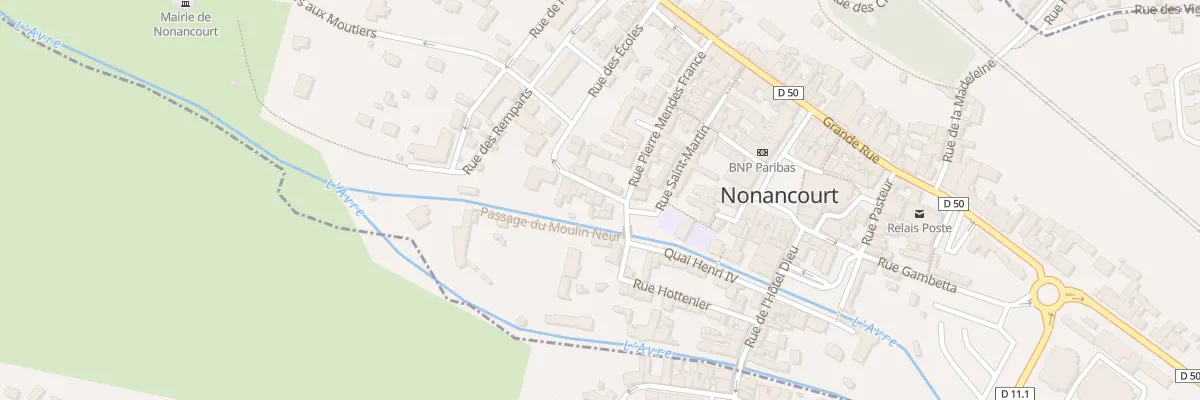 Plan du 50 Rue Méry à Nonancourt