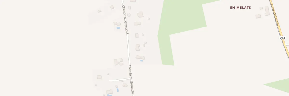 Plan du 233 Che du Grenadié à Bretx