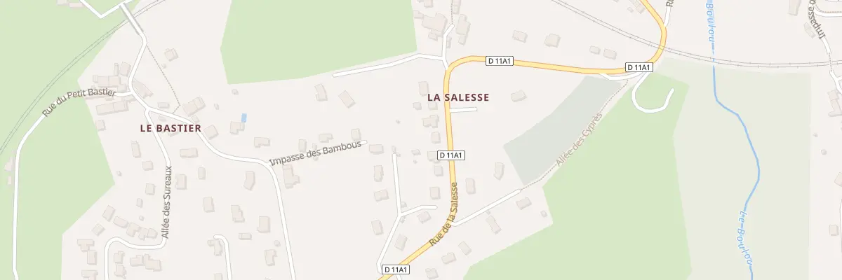 Plan du 38 Rue de la Salesse à Bosmie-l’Aiguille