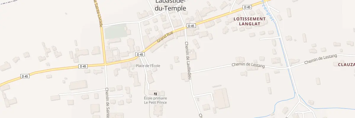 Plan du 88 Che de Lavilledieu à Labastide-du-Temple
