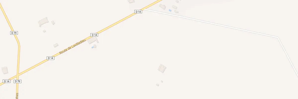 Plan du 2466 D 14 de Lavilledieu à Saint-Porquier