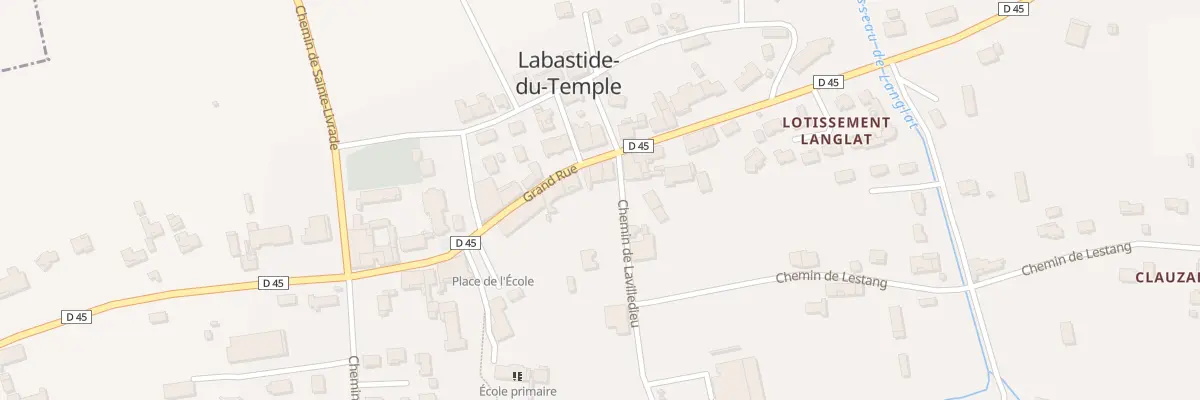 Plan du 110 Village Sud à Labastide-du-Temple