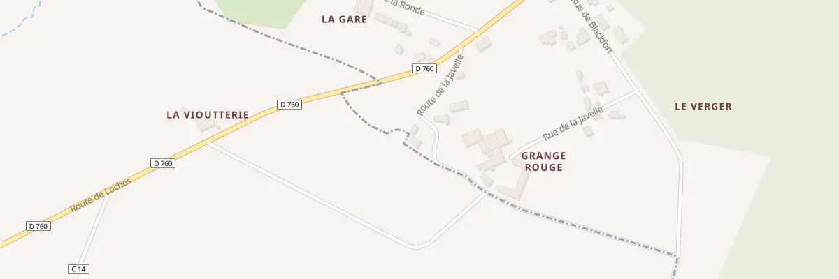 Plan du 14 Rte de la Javelle à Chemillé-sur-Indrois