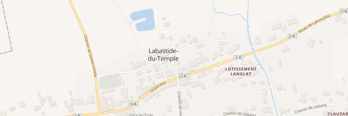 Plan du 4 Rue du Lavoir à Labastide-du-Temple
