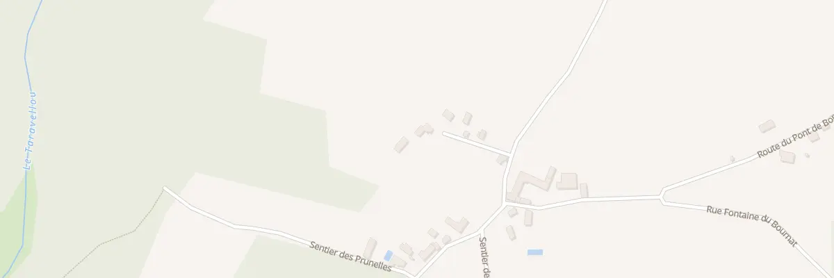 Plan du 13 Le Bourg Ouest à Châtres