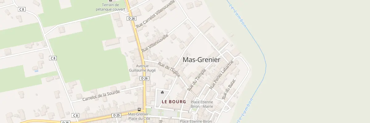 Plan du 6 Rue de l’Ancien Bac à Mas-Grenier