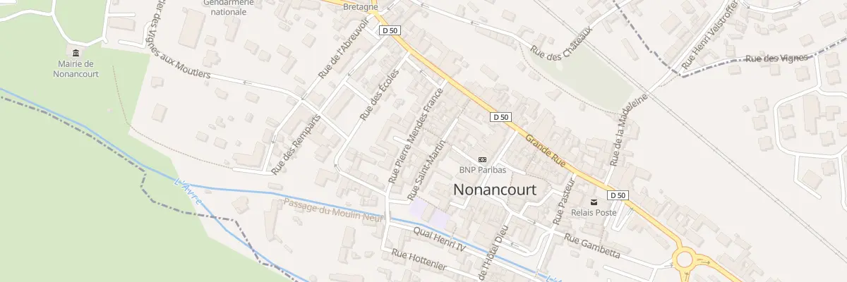 Plan du 13 Rue Pierre Mendès France à Nonancourt